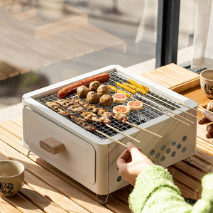 Unleash the Grill Master in You with the Square Outdoor Charcoal Barbecue Grill Oven
