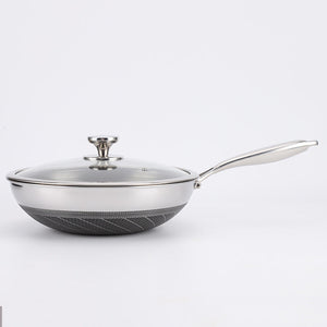 Discover the Versatility of the Double-Sided Stainless Steel Honeycomb Frying Pan