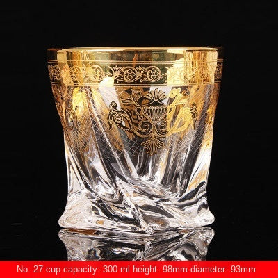 Large Crystal Whiskey and Brandy Glass for Home