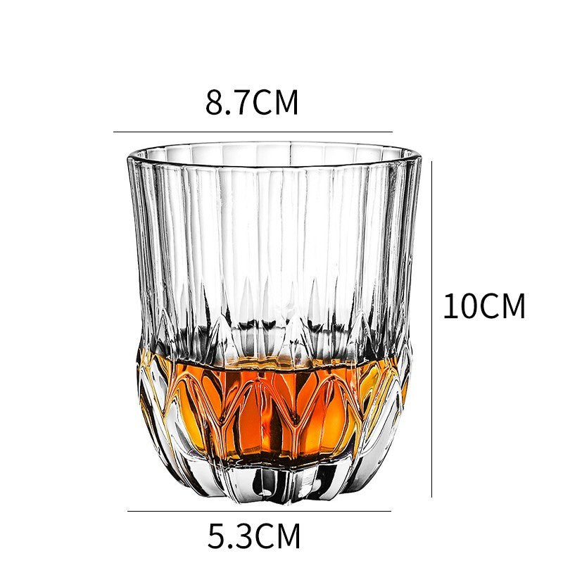 Thickened Crystal Whiskey and Beer Glass Set