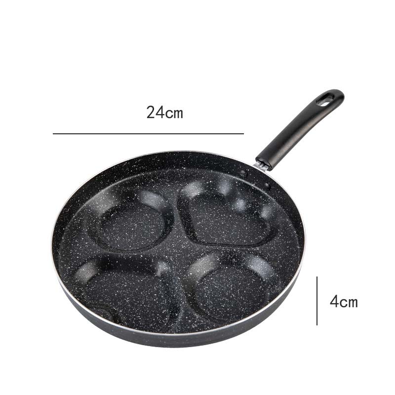 Non-Stick Four-Hole Omelette Frying Pan