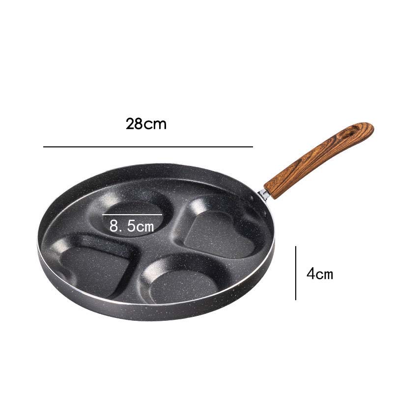 Non-Stick Four-Hole Omelette Frying Pan