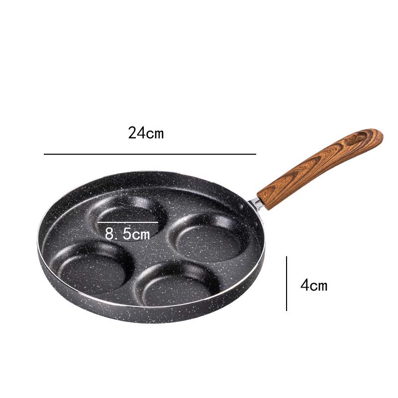Non-Stick Four-Hole Omelette Frying Pan