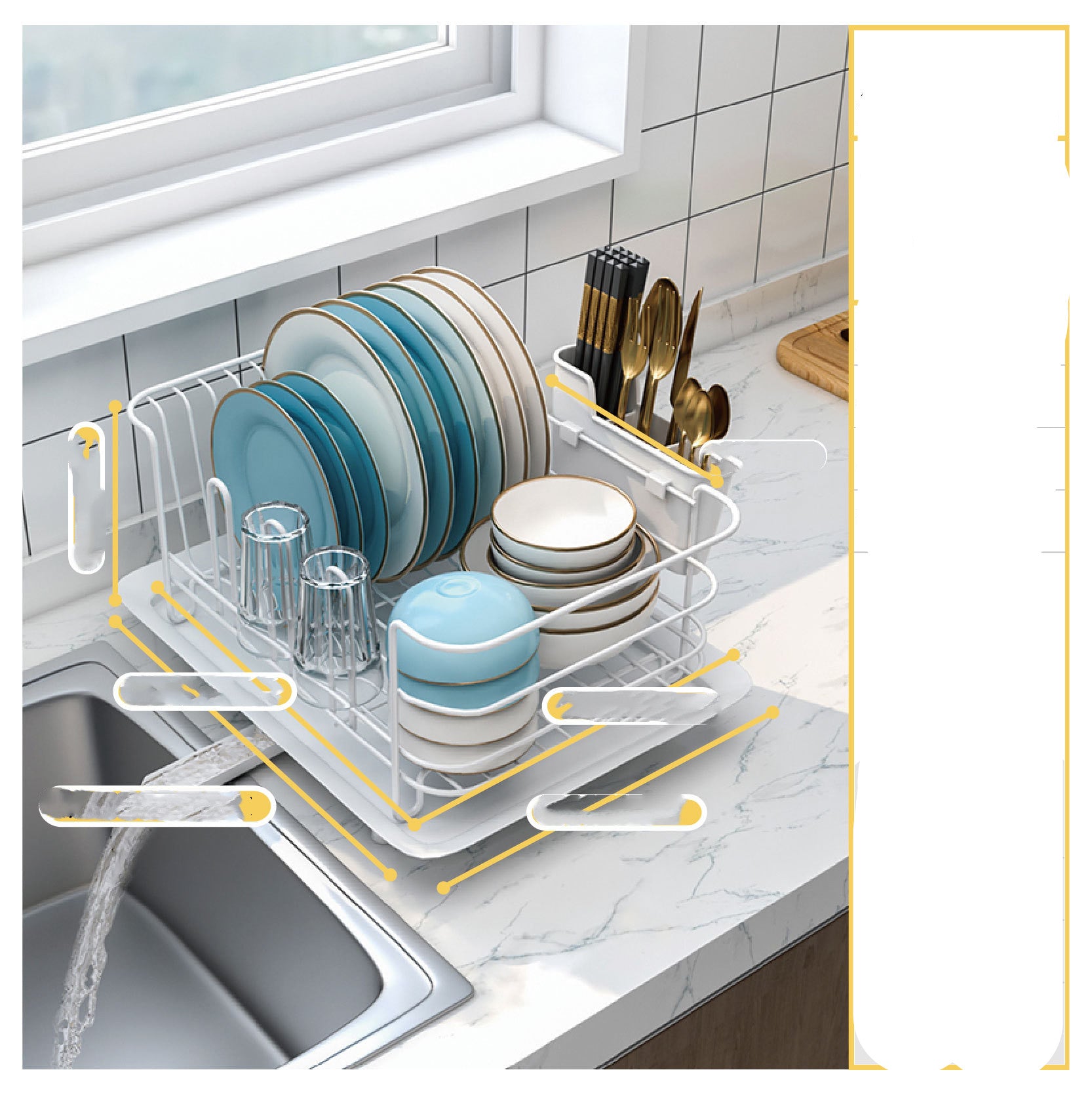 Stainless Steel Kitchen Dish Drying Rack