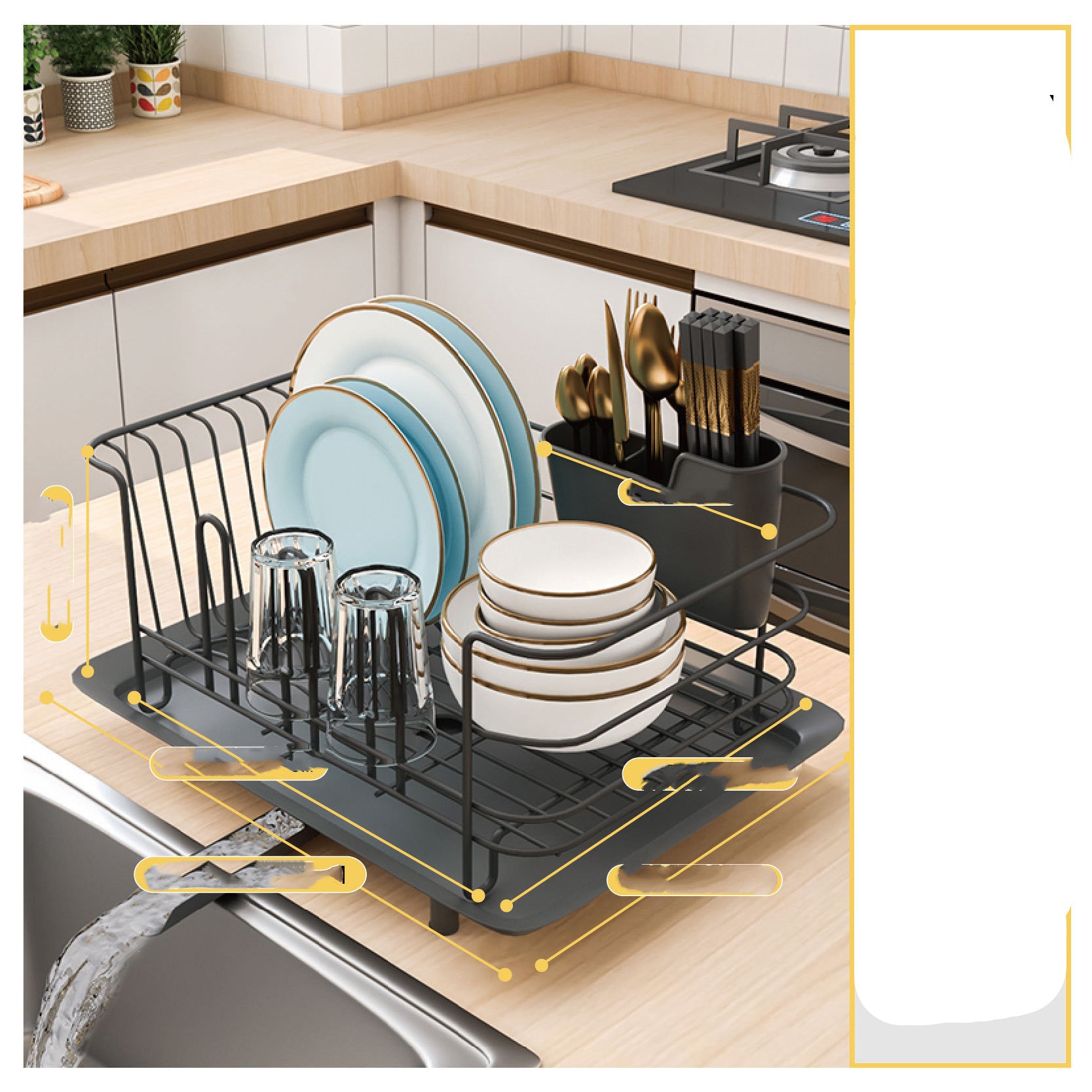 Stainless Steel Kitchen Dish Drying Rack