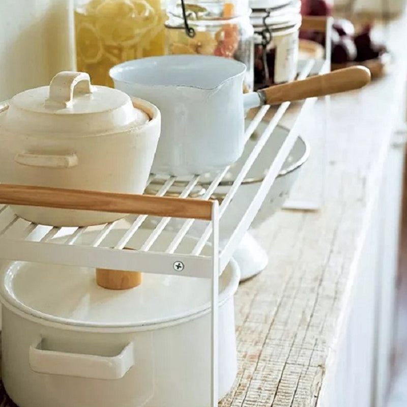 Double-Layer Wrought Iron Kitchen Condiment Storage Rack