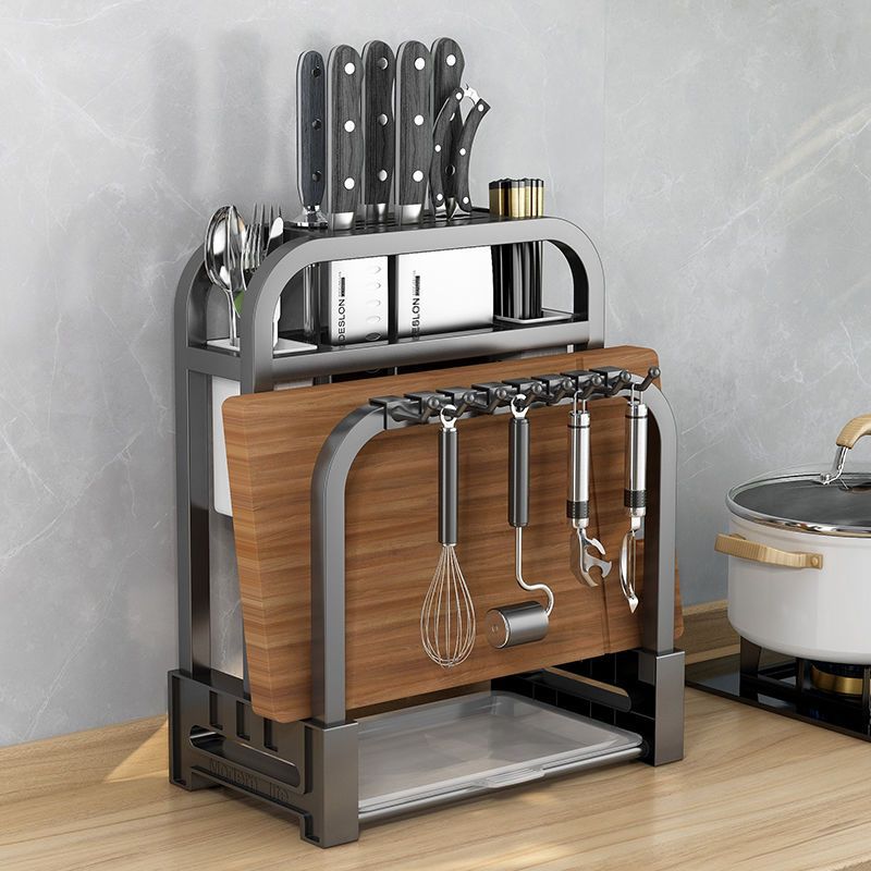 Stainless Steel Knife Holder Multifunctional Storage Rack