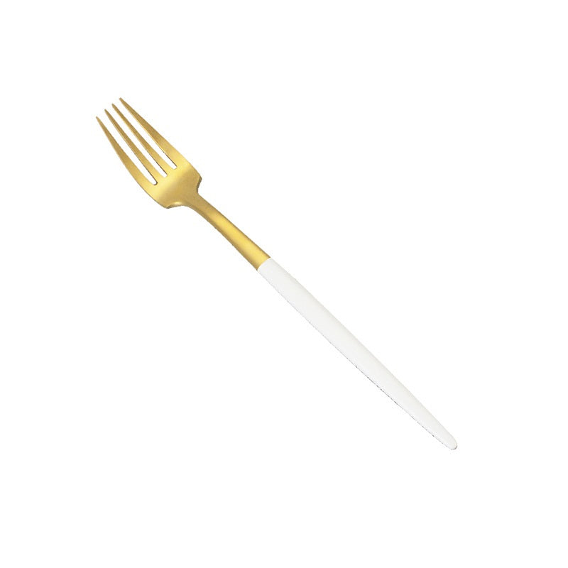 304 Stainless Steel Western Knife, Fork, and Spoon Set