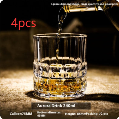 Thickened Crystal Whiskey and Beer Glass Gift Set