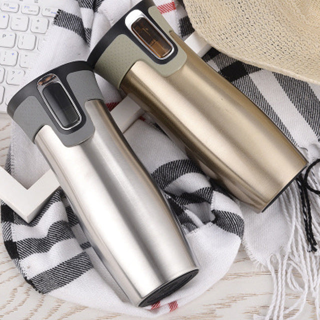 Vacuum Insulated Stainless Steel Travel Mug and Flask