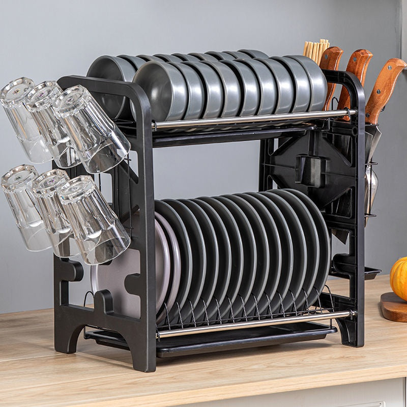 Multi-Functional Kitchen Storage Box for Bowls, Plates, and Cutlery