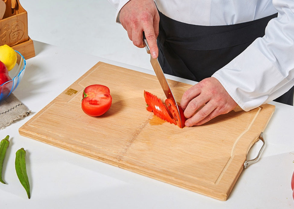 Whole Bamboo Carbonized Cutting Board for Kitchen Use
