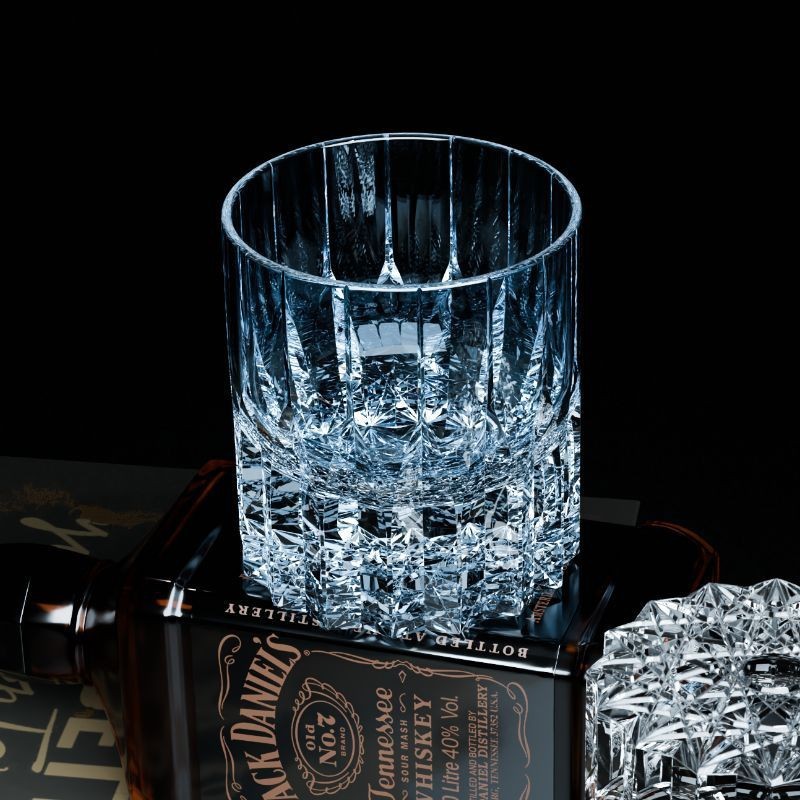 Edo Kiriko Handcrafted Crystal Whiskey Glass Cup