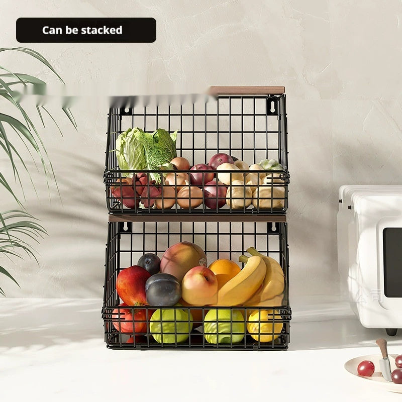 Stylish And Versatile Stackable Iron Storage Rack