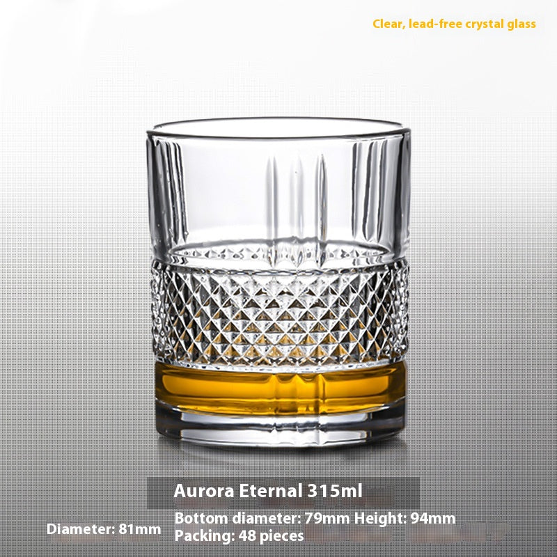 Thickened Crystal Whiskey and Beer Glass Gift Set