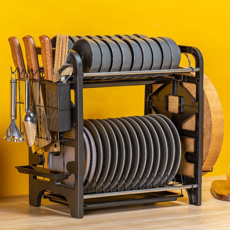 Multi-Functional Kitchen Storage Box for Bowls, Plates, and Cutlery