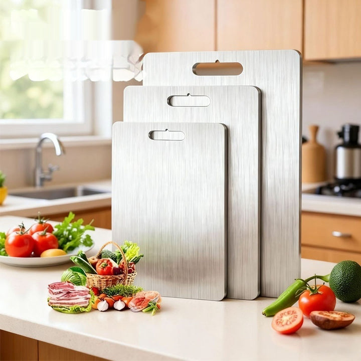 Double-Sided Antibacterial Titanium Cutting Board for Kitchen