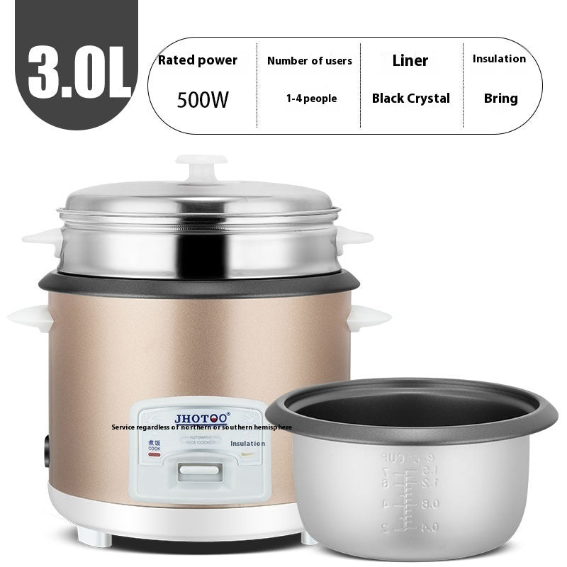 3L Vintage-Style Electric Rice Cooker For Home Use