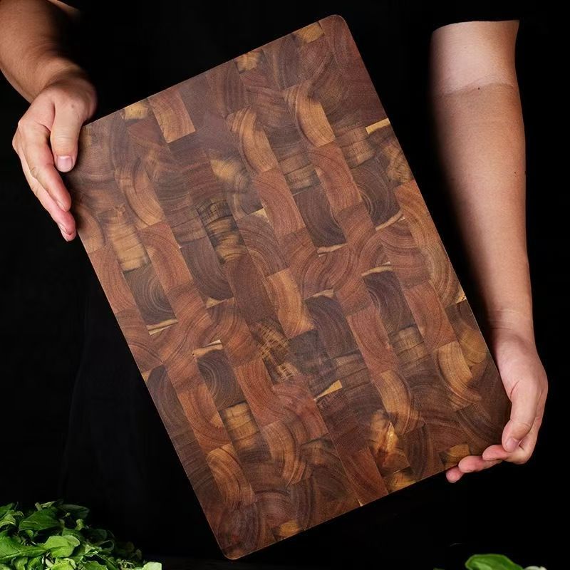 Solid Wood Acacia Grid Cutting Board