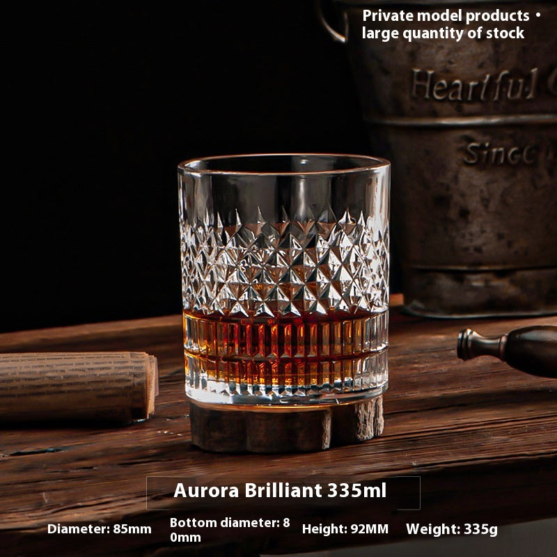 Thickened Crystal Whiskey and Beer Glass Gift Set