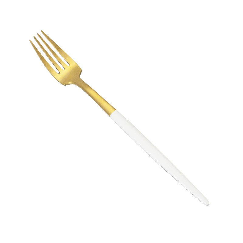 304 Stainless Steel Western Knife, Fork, and Spoon Set