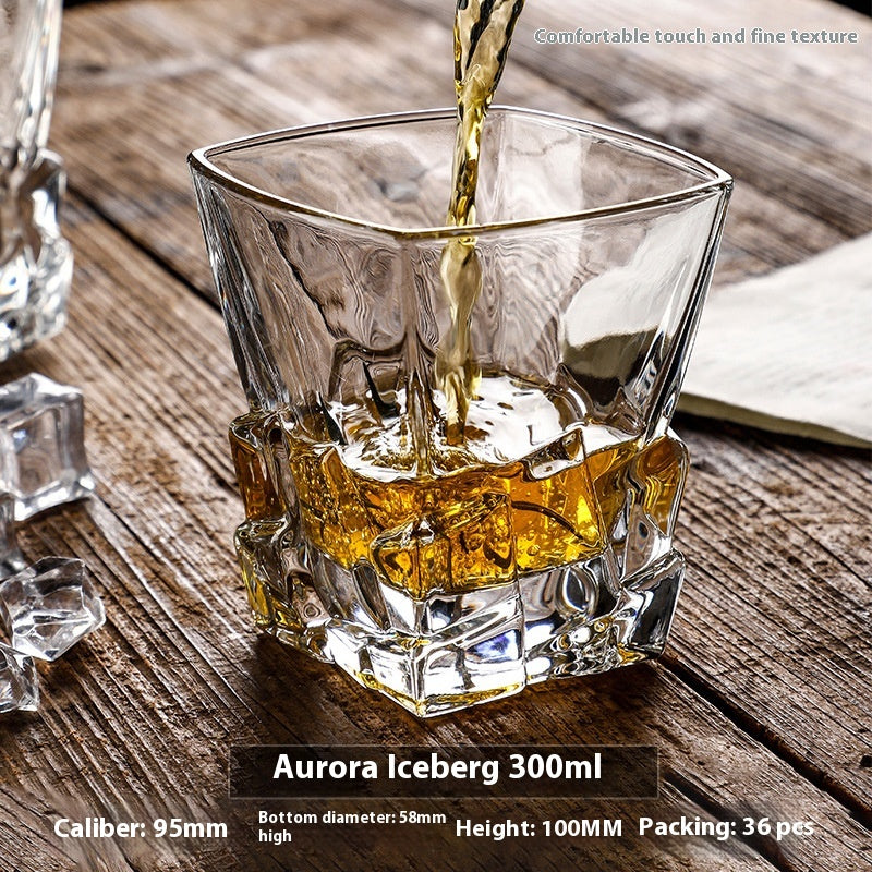 Thickened Crystal Whiskey and Beer Glass Gift Set