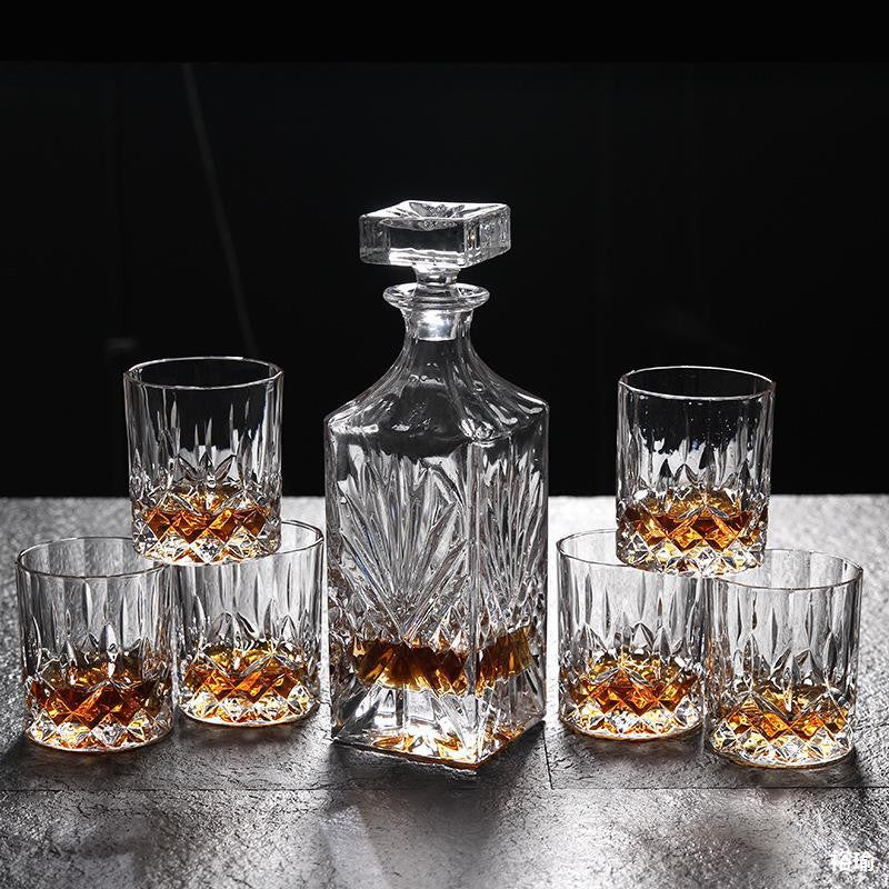 Crystal Whiskey Glass Set for Spirits