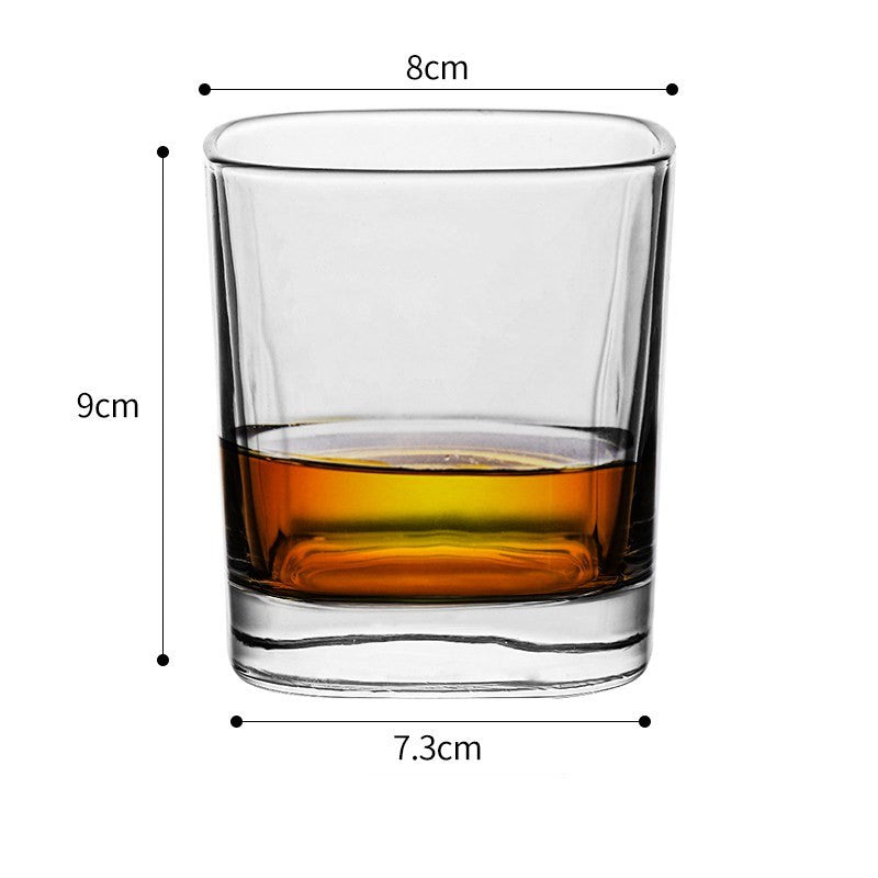 Thickened Crystal Whiskey and Beer Glass Set