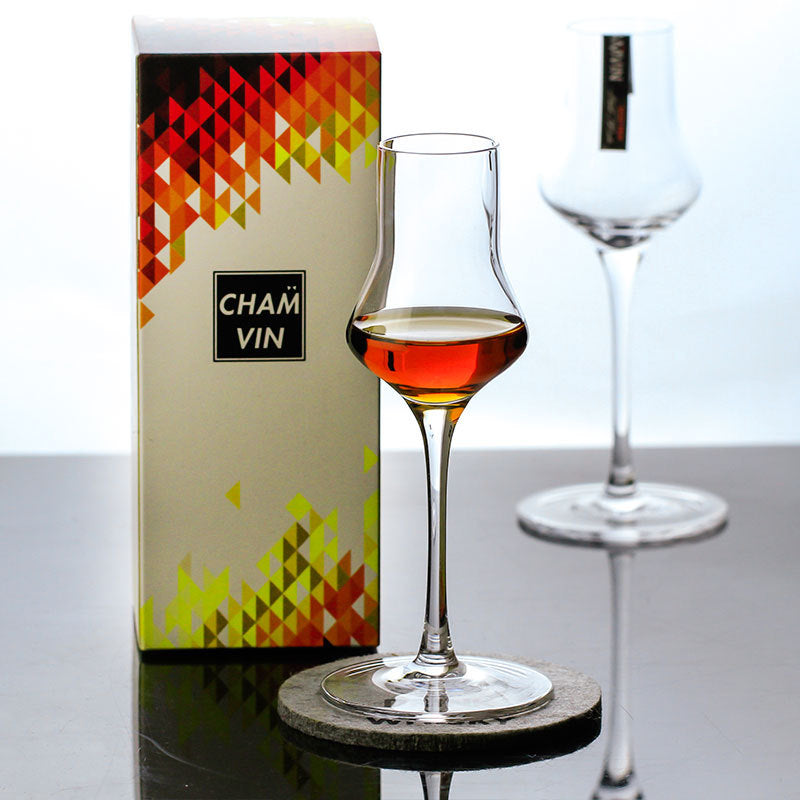 Small Tall Crystal Whiskey Glass for Home Use