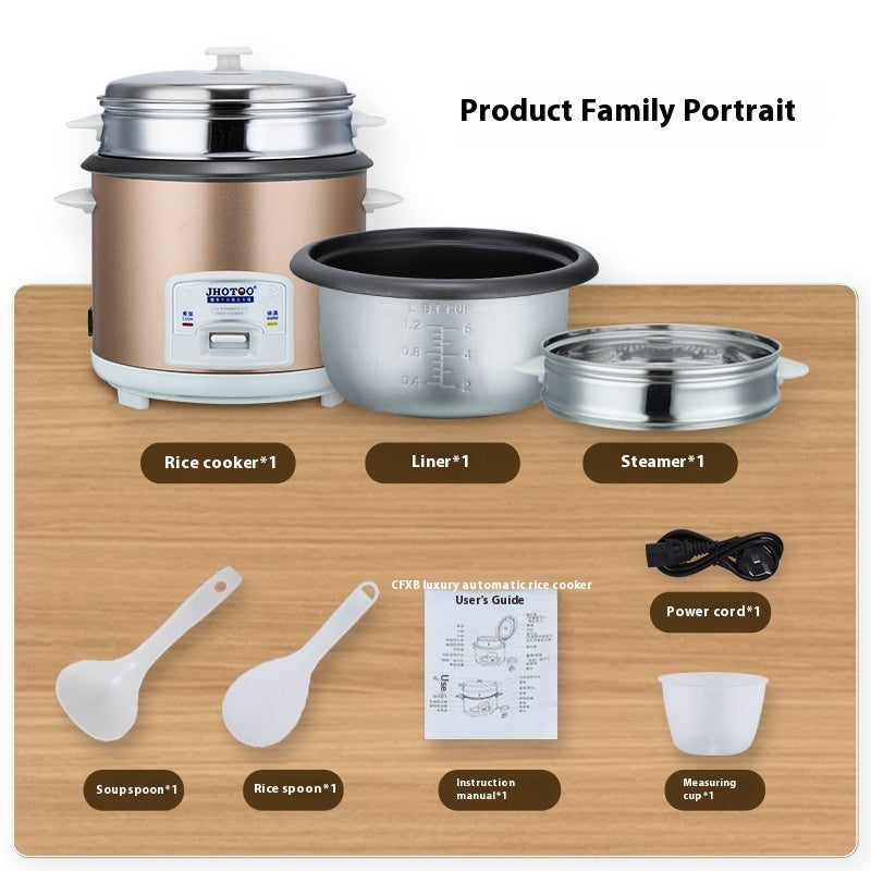 3L Vintage-Style Electric Rice Cooker For Home Use