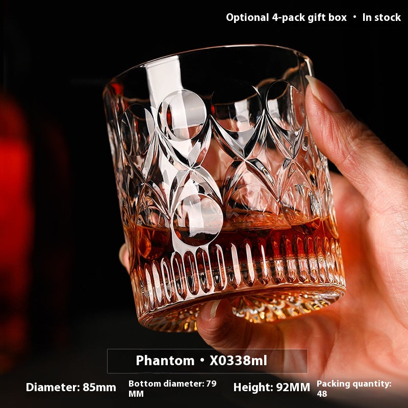 Thickened Crystal Whiskey and Beer Glass Gift Set