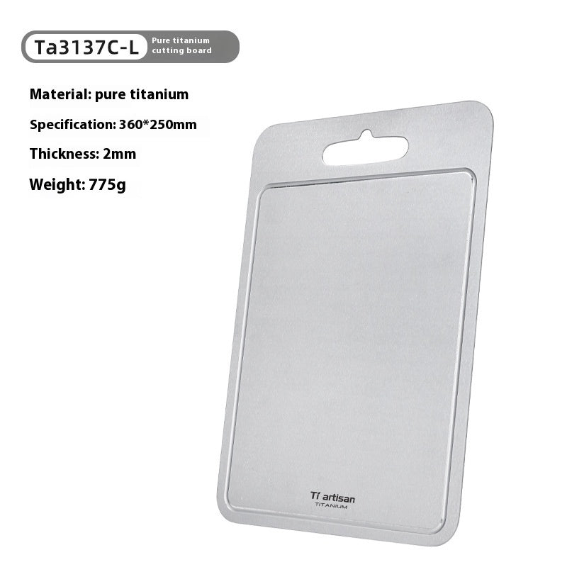 Pure Titanium Thick Household Cutting Board With Groove