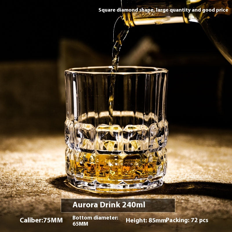 Thickened Crystal Whiskey and Beer Glass Gift Set