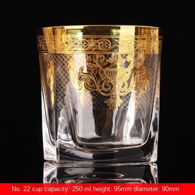 Large Crystal Whiskey and Brandy Glass for Home