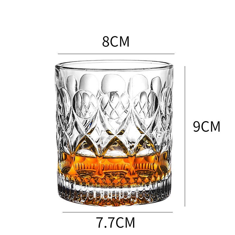 Thickened Crystal Whiskey and Beer Glass Set