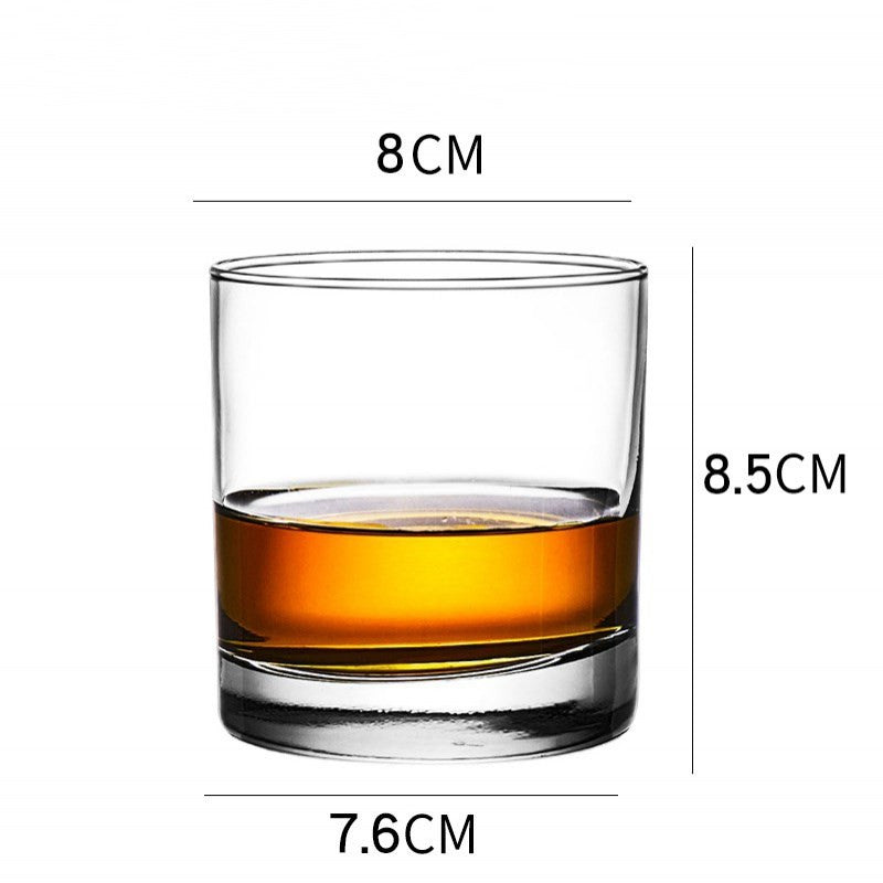 Thickened Crystal Whiskey and Beer Glass Set