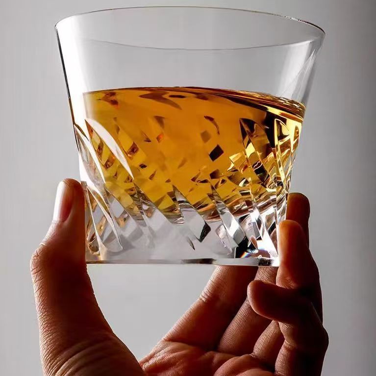 Edo Kiriko Handcrafted Crystal Whiskey Glass Cup