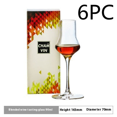 Small Tall Crystal Whiskey Glass for Home Use