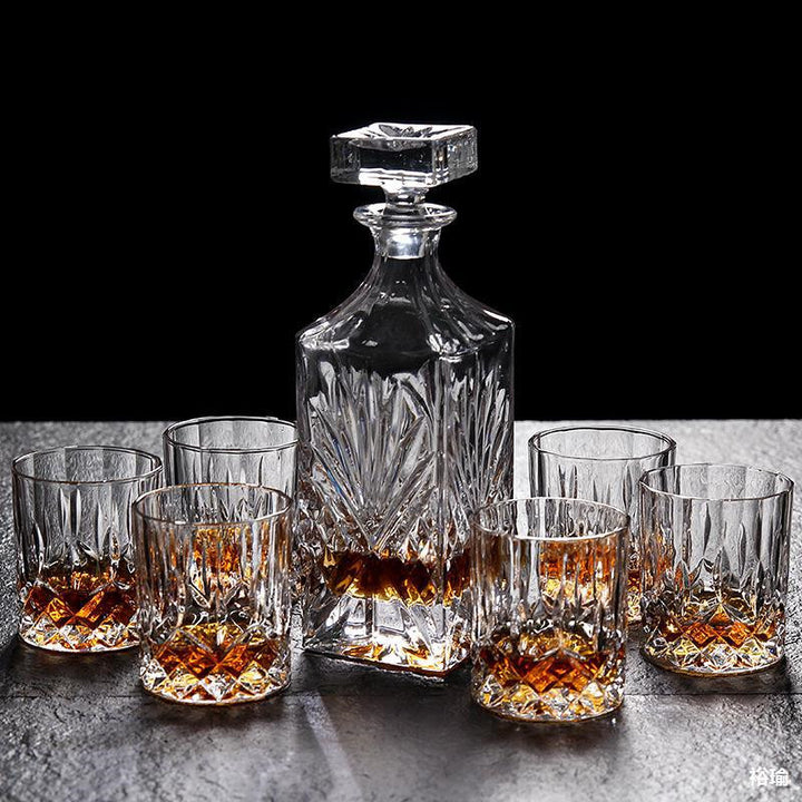 Crystal Whiskey Glass Set for Spirits