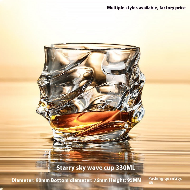 Thickened Crystal Whiskey and Beer Glass Gift Set