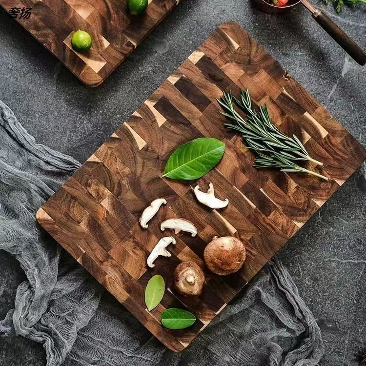 Solid Wood Acacia Grid Cutting Board