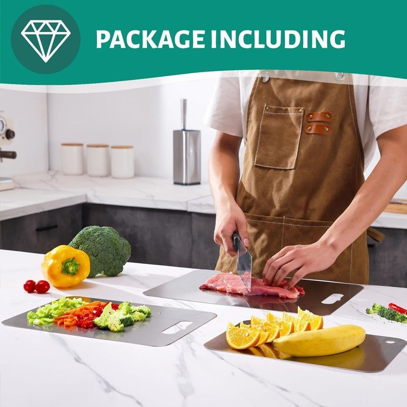 Double-Sided Antibacterial Titanium Cutting Board for Kitchen