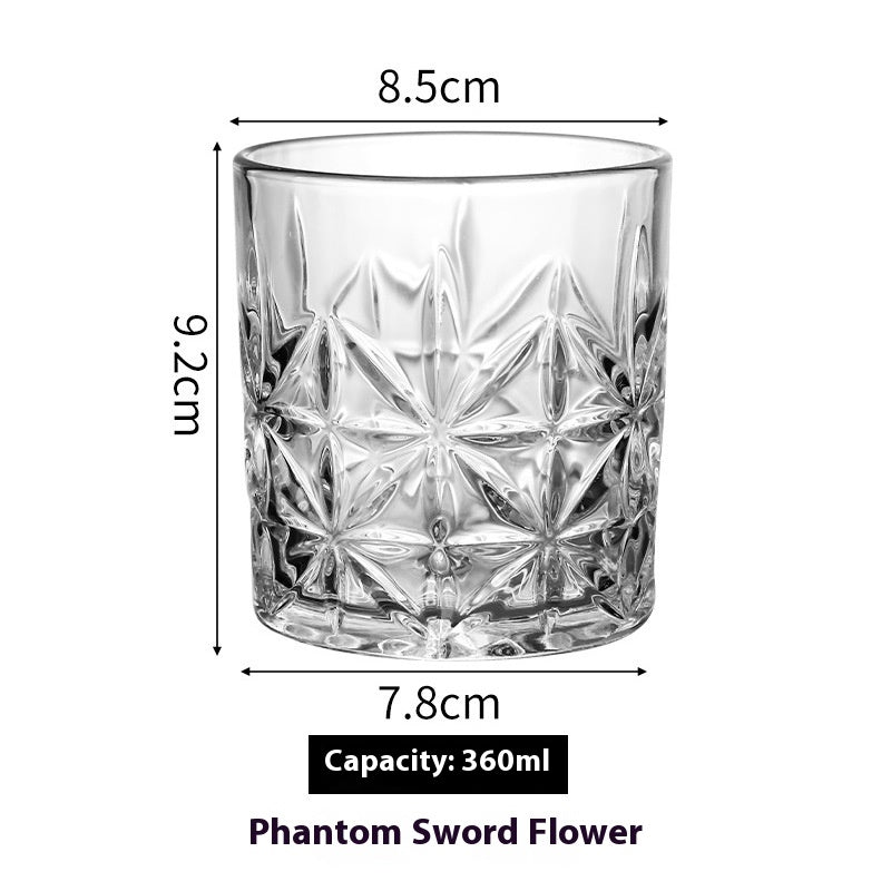 Thickened Crystal Whiskey and Beer Glass Gift Set