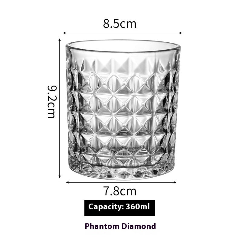 Thickened Crystal Whiskey and Beer Glass Gift Set