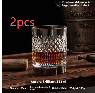 Thickened Crystal Whiskey and Beer Glass Gift Set