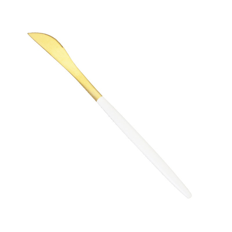 304 Stainless Steel Western Knife, Fork, and Spoon Set