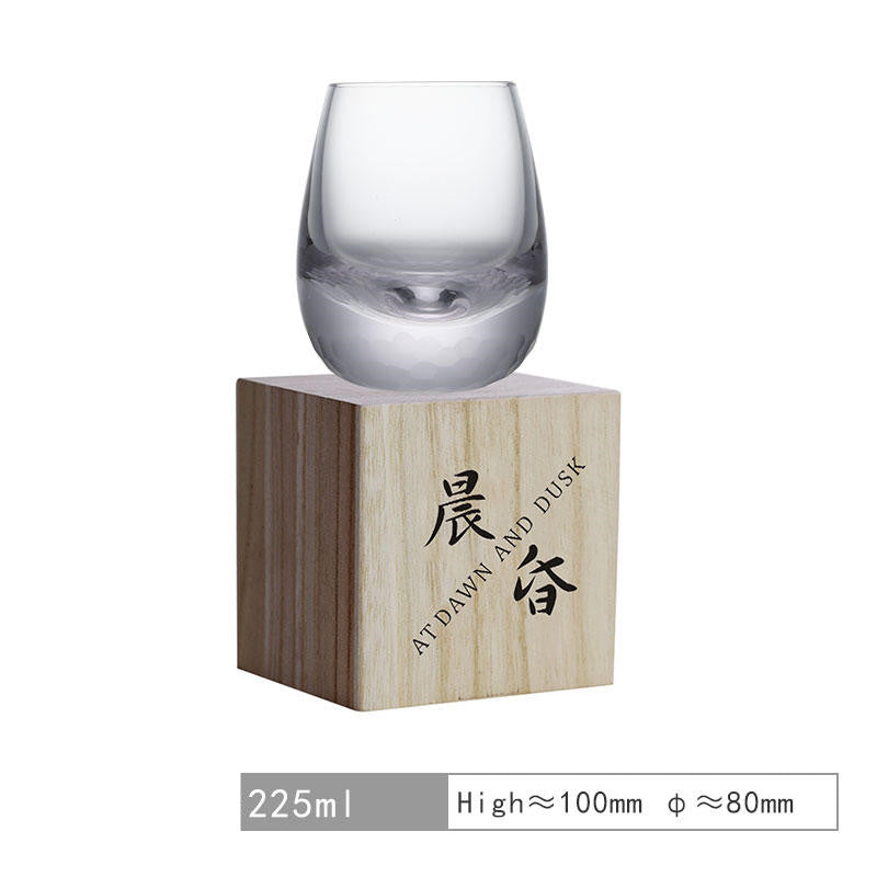 Hand Carved Crystal Glass for Whiskey and Spirits