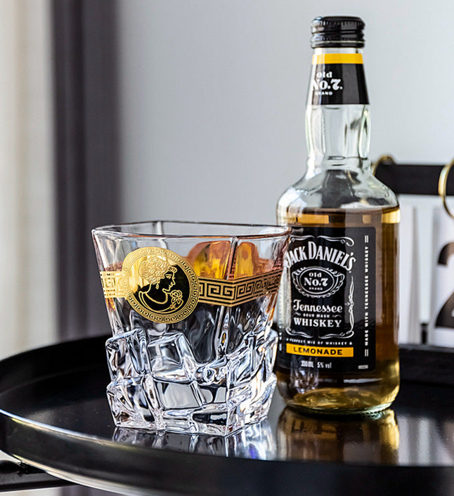 Large Crystal Whiskey and Brandy Glass for Home