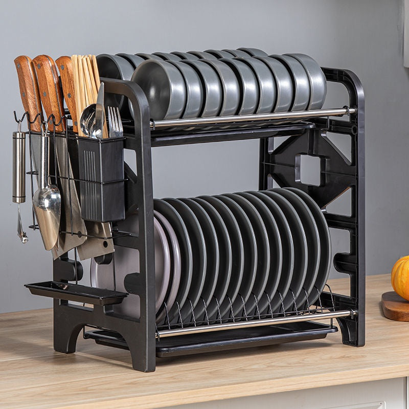 Multi-Functional Kitchen Storage Box for Bowls, Plates, and Cutlery