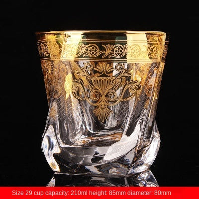 Large Crystal Whiskey and Brandy Glass for Home